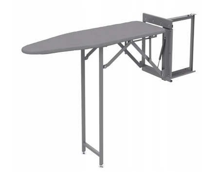 S-6611-G DESKA DO PRASOWANIA SKŁADANA Z HAMULCEM SZARA