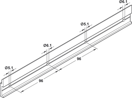 Hafele  - Profil do zawieszania systemu Eilox Standard