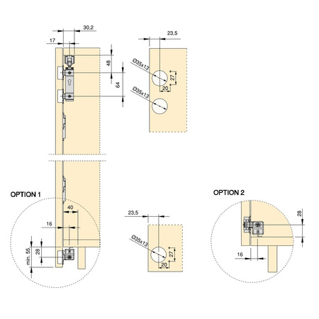 TWOFOLD - wózek jezdny dolny [1 kpl]