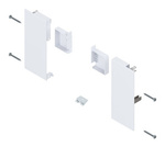 Mocowanie frontu MERIVOBOX , do szuflady wewnętrznej, lewe/prawe, kolor - jedwabiście biały mat