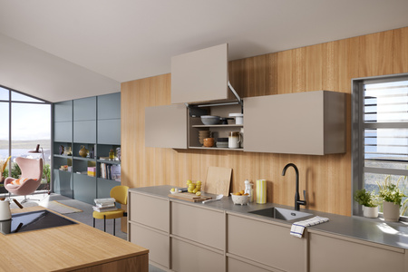 AVENTOS HL top do frontów nad korpusem