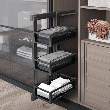 Półka boczna potrójna, antracytowa prawa