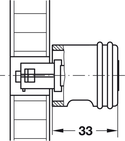Zaślepka z logo Hafele, do gałki obrotowej Symo
