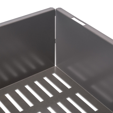 Zestaw Quartz – rama z cichym domykiem i szuflada metalowa M70, tytanowa