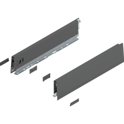 Bok MERIVOBOX, wysokość M (91 mm), dł.=550 mm, lewy/prawy, kolor - antracyt mat