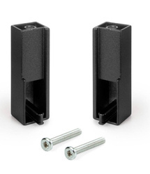 Zestaw uchwytów do szafy Luxe, Teksturowana czerń, Znal