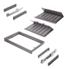 Zestaw szuflad na buty Quartz M60, tytanowy