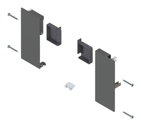 Mocowanie frontu MERIVOBOX , do szuflady wewnętrznej, lewe/prawe, kolor - antracyt mat