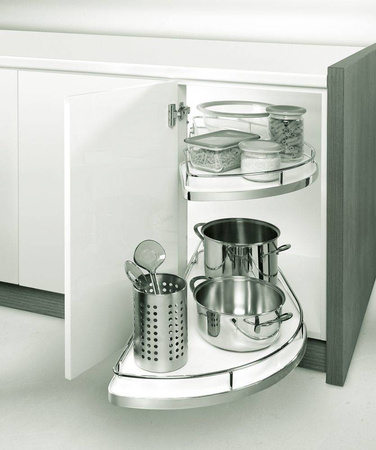 Girasolo półka do szafki narożnej 400 mm, lewa