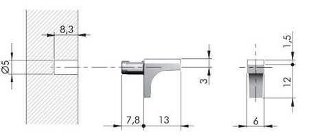IT podpórka fi5mm K-LINE