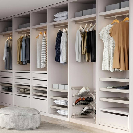 Zero/Luxe Drążek na wieszaki prostokątny długość 2,35 m