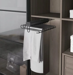 Wieszak górny na spodnie pojedyńczy antracyt