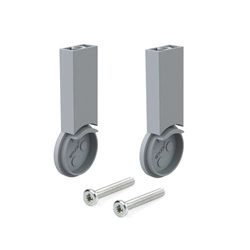 Drążek 28 mm - Zestaw uchwytów (L+P) do wieńca górnego - aluminiowe