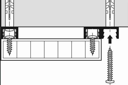 System mocowania paneli do wpinania
