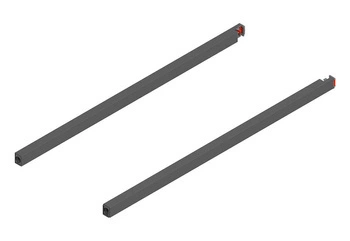 Reling podłużny MERIVOBOX  (lewy), dł.=450 mm, lewy/prawy, kolor - antracyt mat