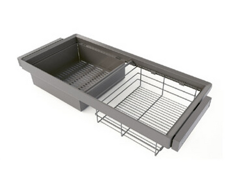 Zestaw Quartz – rama z cichym domykiem, szuflada i kosz