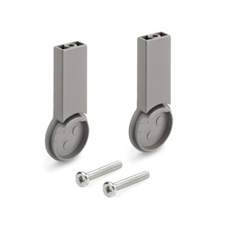 Drążek 28 mm - Zestaw uchwytów (L+P) do wieńca górnego - tytanowe