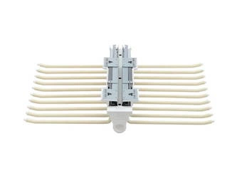 WB-668 P1 Wieszak na spodnie podwójny SYMPHONY - biały