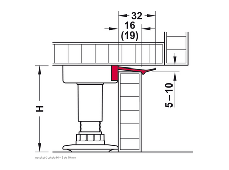 Klips stopki reg.coko. Axilo - cok.19mm