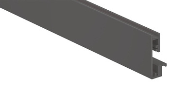 Front do szuflada wewnętrzna z elementem dekoracyjnym, KB=1200 mm, do przycięcia, do MERIVOBOX, kolor - antracyt mat