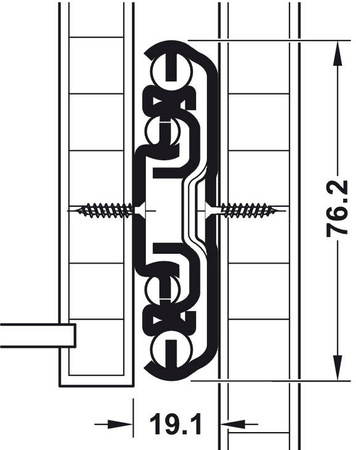 HAFELE Prowadnica kulkowa  1500