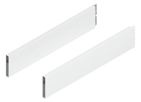 MERIVOBOX BOXCAP, dł.=350 mm, wysokość E, lewy/prawy, kolor - jedwabiście biały mat
