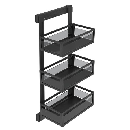 Półka boczna potrójna, antracytowa prawa