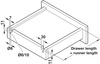Prowadnica FAVORIT A30 L-350mm 3D tandem 19mm