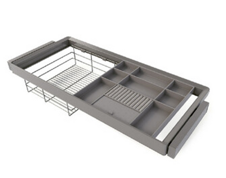 Zestaw Quartz – szuflada organizacyjna i kosz druciany