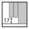 TopLine XL, Zestaw elementów jezdnych i prowadzących, STB 19, 33 mm, 32 - 40 mm, 100 kg, 3 drzwi