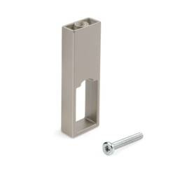 Środkowy uchwyt drążka do szafy Luxe, kolor kamienia