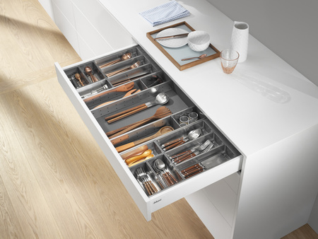 Blum ORGA-LINE - wkład z pojemnikami (całkowite wypełnienie), do szuflady standardowej TANDEMBOX, dł. NL=500 mm, szer. korpusu KB=600 mm