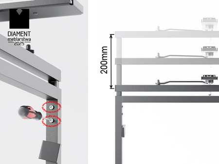WB-671 x10 P35 Kosz na buty obrotowy (10 półek)