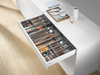 Blum ORGA-LINE - wkład z pojemnikami (częściowe wypełnienie), do szuflady standardowej TANDEMBOX, dł. NL=550 mm, szer. korpusu KB=800 mm, s zer.=280 mm