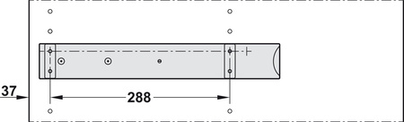 listwa dystansowa, do ramy wysuwanej i wieszaka wysuwanego na spodnie Hafele Dresscode