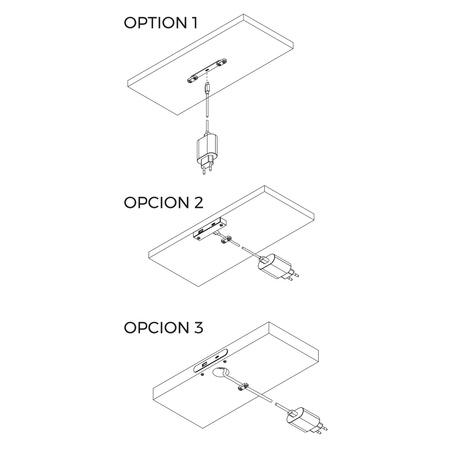 LINKY - ładowarka USB A+C Linky złącze (81x12mm), 5V/9V DC 3A (15W), Czarny plastik