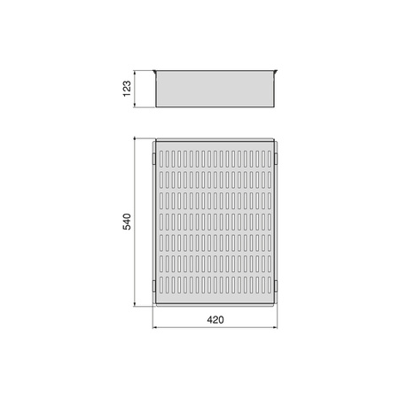 Zestaw Quartz – rama z cichym domykiem i szuflada metalowa M70, tytanowa