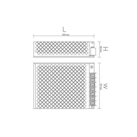 Zasilacz modułowy wentylowany 100W