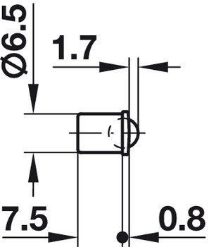 zatrzask kulowy st.moś.6,5mm