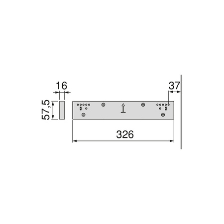 Boczny element dystansowy do ramy Quartz, tytanowy