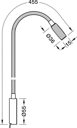 LED3034 24V/19W 30K/CRI90/Al.,/450mm