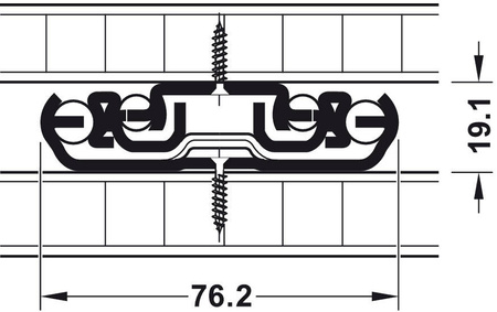 HAFELE Prowadnica kulkowa  1500