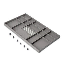 Szuflada organizacyjna Quartz M90, tytanowa