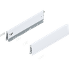 Bok MERIVOBOX, wysokość M (91 mm), dł.=270 mm, lewy/prawy, kolor - jedwabiście biały mat