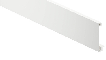 Front, do szuflady wewnętrzne z relingiem poprzecznym, KB=1200 mm, do przycięcia, do MERIVOBOX, kolor - jedwabiście biały mat
