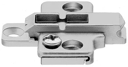 CLIP prowadnik, krzyżakowy, 0 mm, Cynk, Wkręty, RW: 2-częściowy