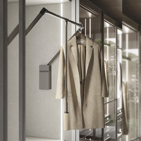 Emuca - Pantograf SWAY, 830-1150, tytanowy