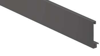 Front, do szuflady wewnętrzne z relingiem poprzecznym, KB=1200 mm, do przycięcia, do MERIVOBOX, kolor - antracyt mat