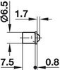 zatrzask kulowy st.moś.6,5mm