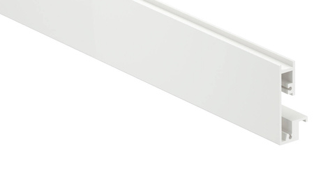 Front do szuflada wewnętrzna z elementem dekoracyjnym, KB=1200 mm, do przycięcia, do MERIVOBOX, kolor - jedwabiście biały mat